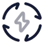 Renewableenergy icon with twotone rounded style