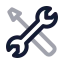 Repair icon with twotone rounded style