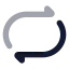 Repeat icon with bulk rounded style