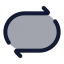 Repeat icon with duotone rounded style