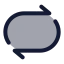 Repeat icon with duotone standard style