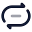 Repeatoff icon with bulk rounded style