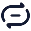 Repeatoff icon with solid rounded style