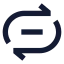 Repeatoff icon with solid sharp style
