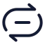 Repeatoff icon with stroke standard style