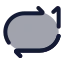 Repeatone icon with duotone rounded style