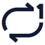 Repeatone icon with solid sharp style