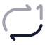 Repeatone icon with twotone rounded style