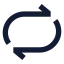 Repeat icon with solid sharp style