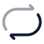 Repeat icon with twotone rounded style