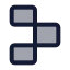 Replit icon with duotone rounded style