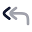 Replyall icon with bulk rounded style
