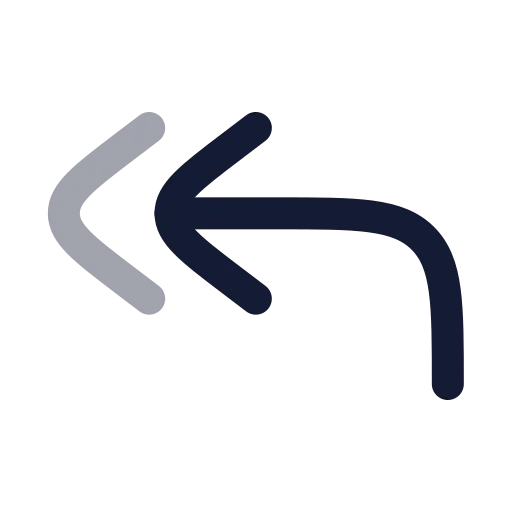 Reply All Icon in Twotone Rounded style