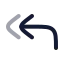 Replyall icon with twotone rounded style