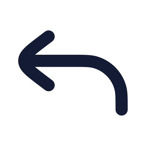 Reply Icon in Solid Rounded style