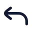 Reply icon with solid rounded style