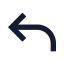 Reply icon with solid sharp style