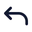 Reply icon with solid standard style