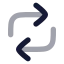 Repost icon with bulk rounded style