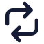 Repost icon with solid standard style
