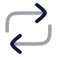 Repost icon with twotone rounded style