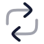 Repost icon with twotone rounded style