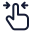 Resize icon with stroke standard style
