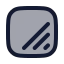 Resizefieldrectangle icon with duotone rounded style
