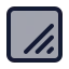 Resizefieldrectangle icon with duotone standard style