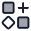 Resourcesadd icon with duotone standard style
