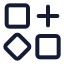 Resourcesadd icon with stroke standard style