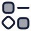 Resourcesremove icon with duotone rounded style