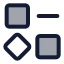 Resourcesremove icon with duotone standard style