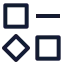 Resourcesremove icon with stroke sharp style