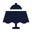 Restauranttable icon with solid sharp style