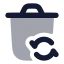 Restorebin icon with bulk rounded style