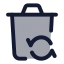 Restorebin icon with duotone standard style