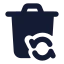 Restorebin icon with solid standard style