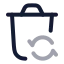 Restorebin icon with twotone rounded style