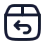 Returnrequest icon with stroke rounded style