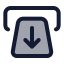 Reversewithdrawal icon with duotone standard style