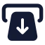 Reversewithdrawal icon with solid standard style