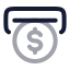 Reversewithdrawal icon with twotone rounded style