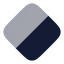 Rhombus icon with bulk rounded style