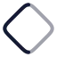 Rhombus icon with twotone rounded style