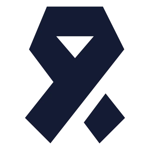 Ribbon Icon in Solid Sharp style
