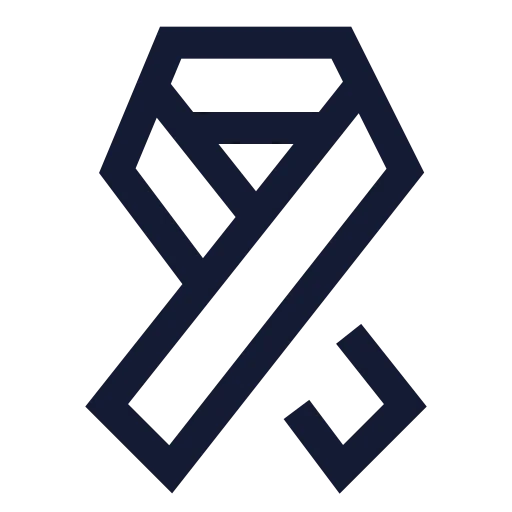 Ribbon Icon in Stroke Sharp style