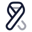 Ribbon icon with twotone rounded style