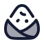 Ricebowl icon with duotone standard style