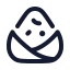 Ricebowl icon with stroke rounded style